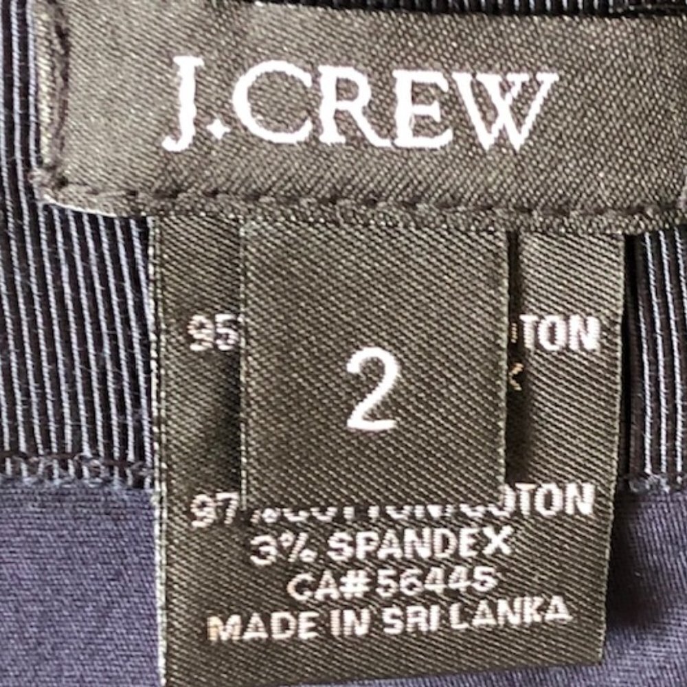 J. CREW Nautical Anchor Blue Navy High Waist Pencil Mini Skirt Size 2 - Picture 13 of 17